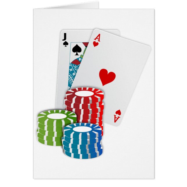 Blackjack with Poker Chips (Vorne)