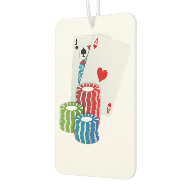 Blackjack with Poker Chips Autolufterfrischer (Links)