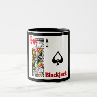 Blackjack Zweifarbige Tasse