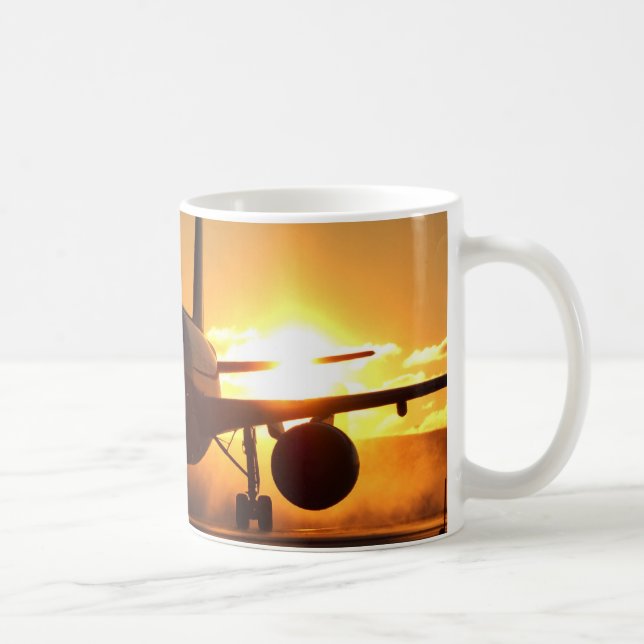 blackjet am Sonnenuntergang Tasse (Rechts)