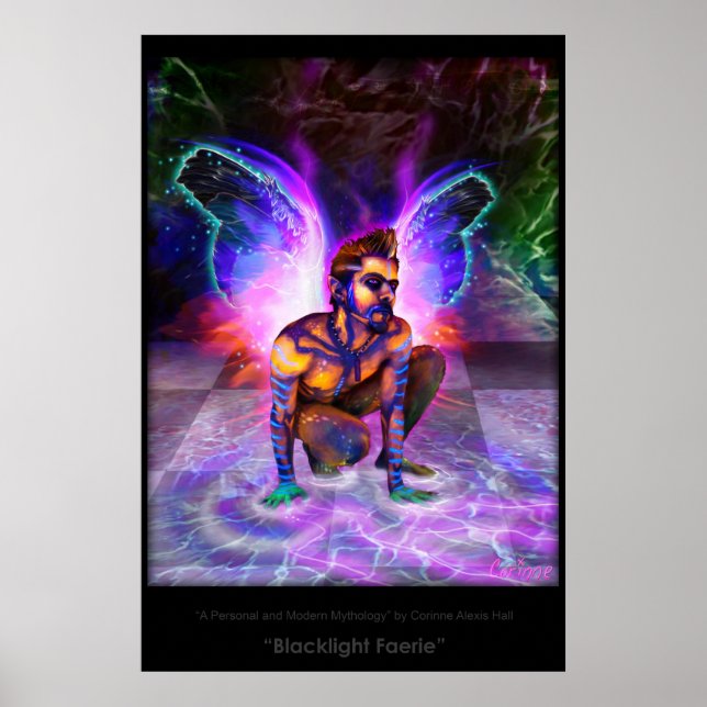 "Blacklight Fee" - von Corinne Alexis Hall Poster (Vorne)