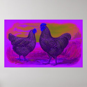 BlackLight-Leinwand Poster