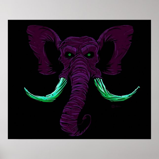 Blacklight Mammoth Poster (Vorne)