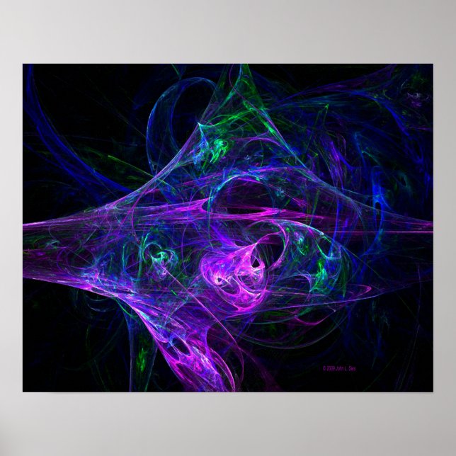 Blacklight Nightmare 16" x 20" Poster (Vorne)