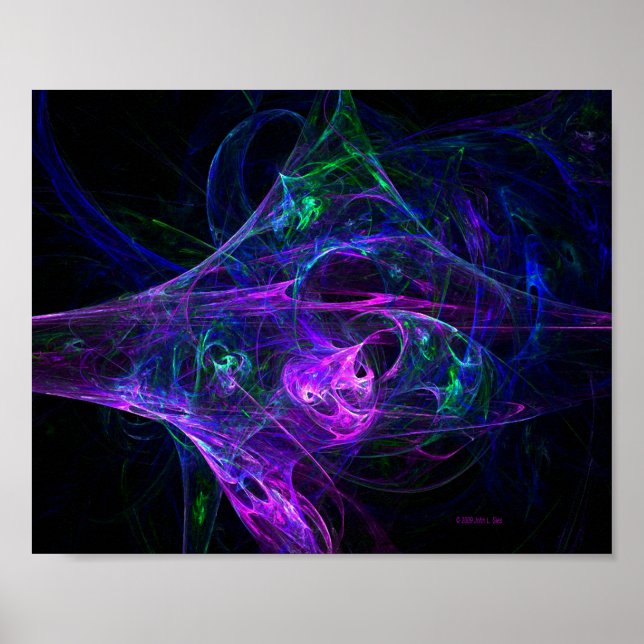 Blacklight Nightmare 8" x 10" Print Poster (Vorne)