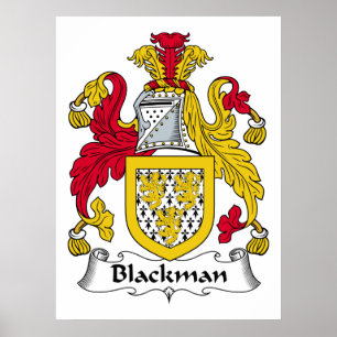 Blackman-Familienwappen Poster