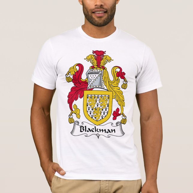 Blackman Familienwappen T-Shirt (Vorderseite)