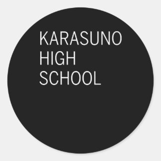 Blackorange Volleyball Praxis Anime Manga Runder Aufkleber