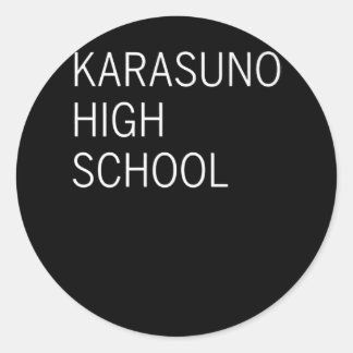 Blackorange Volleyball Praxis Anime Manga Runder Aufkleber
