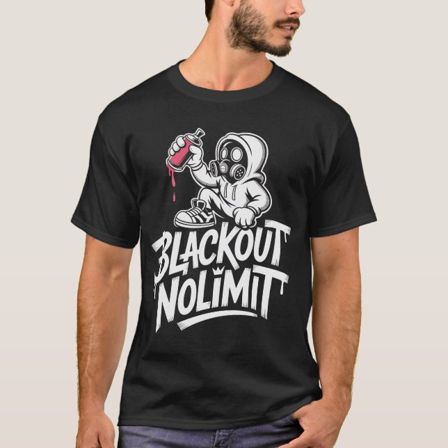 Blackout No Limit Graffiti Art T-Shirt – Urban Str (Vorderseite)
