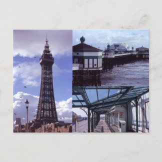 Blackpool 3 Bilder Postkarte