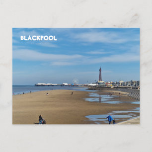 Blackpool Beach Postkarte