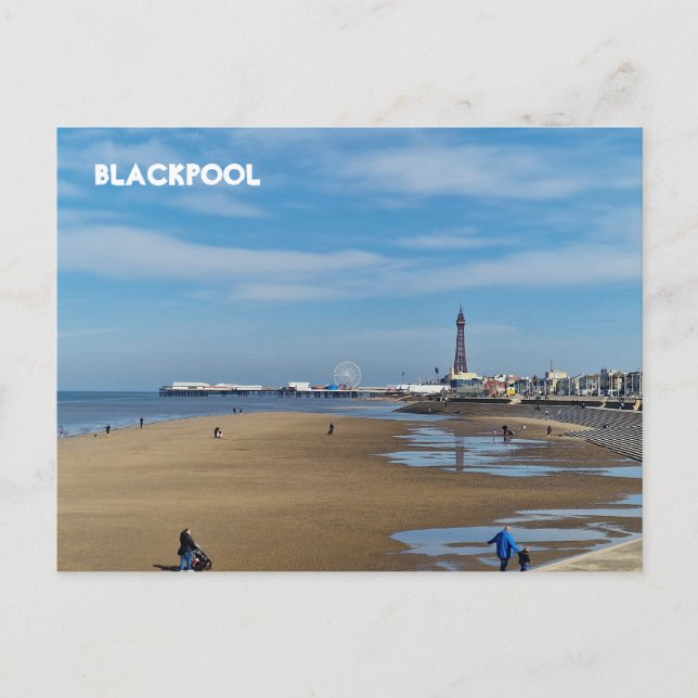 Blackpool Beach Postkarte (Vorderseite)
