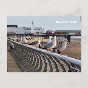 Blackpool Beach Postkarte