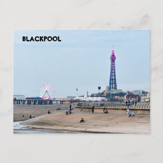 Blackpool Beach Postkarte (Vorderseite)