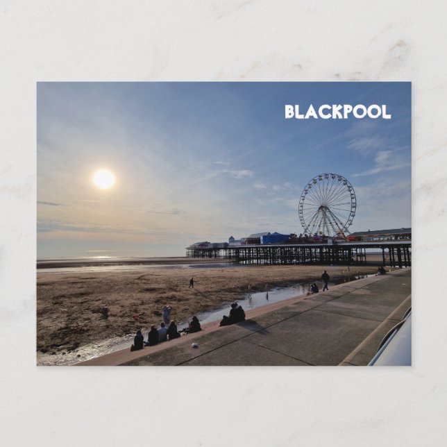 Blackpool Beach Postkarte (Vorderseite)