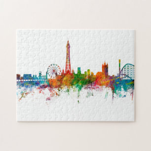 Blackpool England Skyline Puzzle