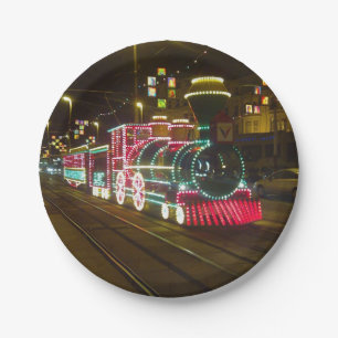 Blackpool Illuminations Tram Papierplatte Pappteller