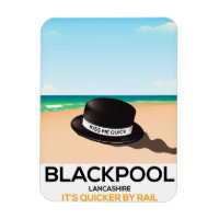 Blackpool "küss mich schnell" Reisezug-Poster