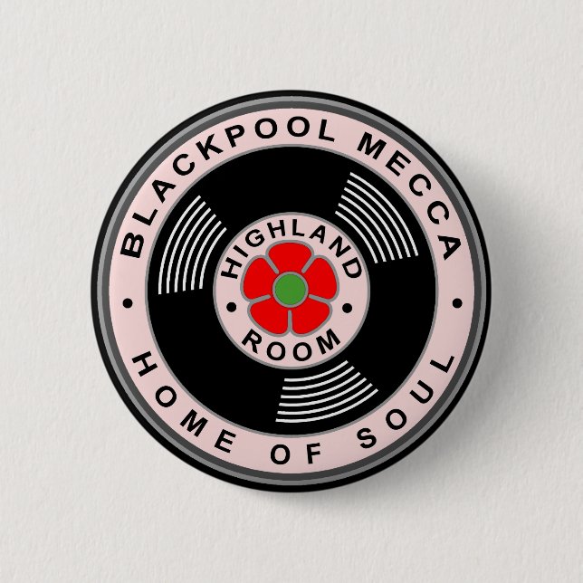 Blackpool Mekka - Zuhause des Souls Button (Vorderseite)