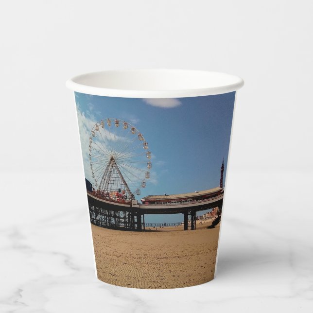 Blackpool Pappbecher (Vorderseite)