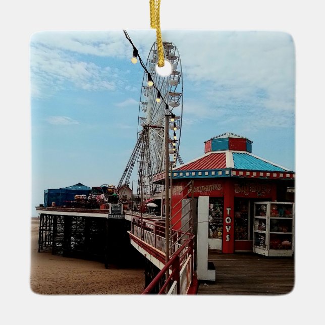 Blackpool Pier Keramikornament (Vorderseite)
