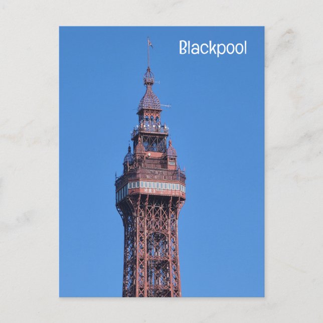 Blackpool Postkarte (Vorderseite)