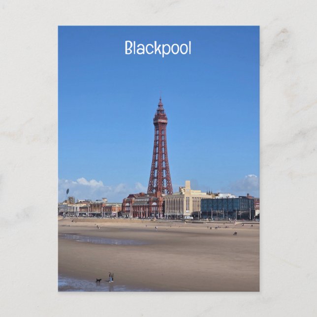 Blackpool Postkarte (Vorderseite)