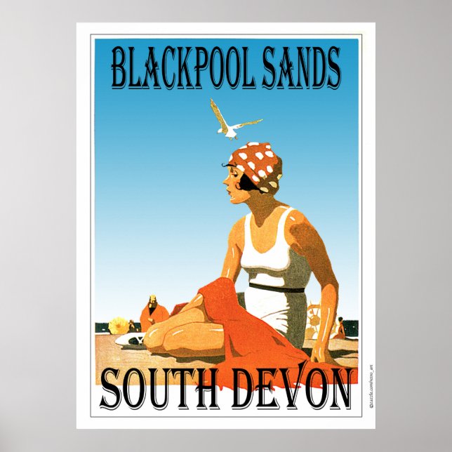Blackpool Sands, South Devon Poster (Vorne)