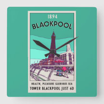  Blackpool Seaside Resort England Vintag Art    