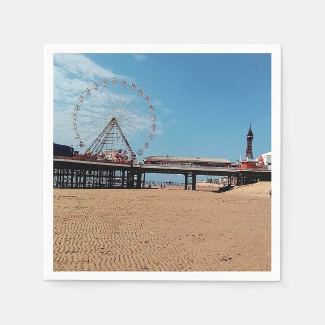 Blackpool Serviette (Vorderseite)