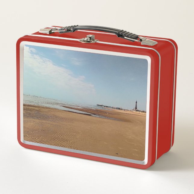 Blackpool Strand Metall Brotdose (Vorderseite)