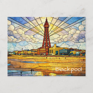 Blackpool Strand Postkarte