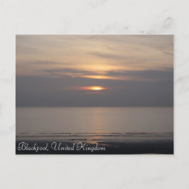 Blackpool Sunset Postkarte