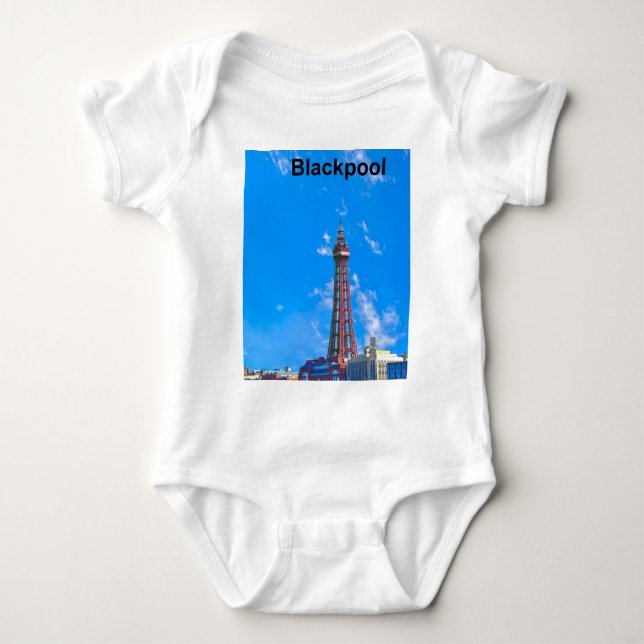 Blackpool Tower Baby Strampler (Vorderseite)