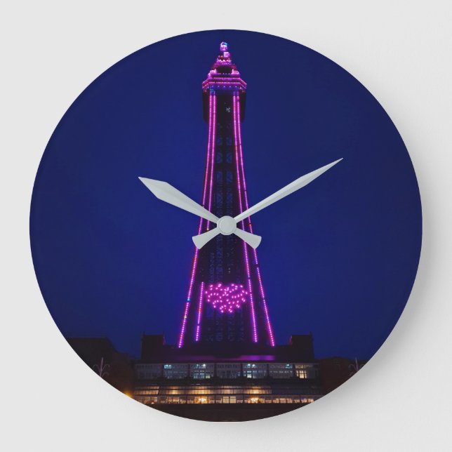 Blackpool Tower Große Wanduhr (Vorderseite)