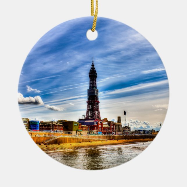 Blackpool Tower Keramikornament (Vorne)