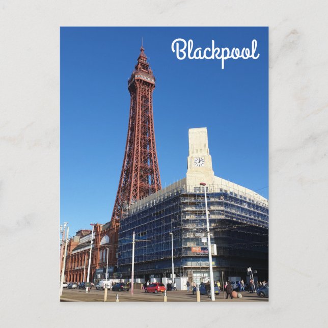 Blackpool Tower Postcard Postkarte (Vorderseite)