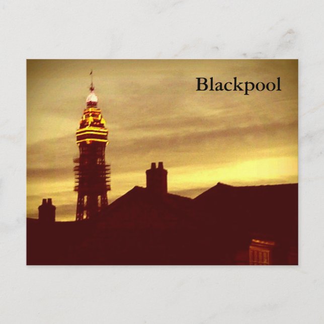Blackpool Tower Postcard Postkarte (Vorderseite)