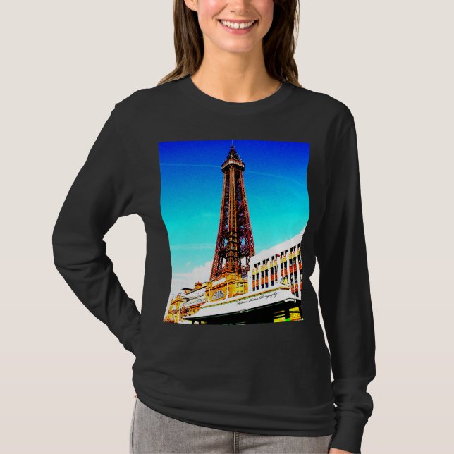 Blackpool-Turm-T-Shirt T-Shirt (Vorderseite)