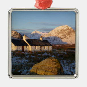 Blackrock Cottage, Glencoe, Highlands, Schottland  Silbernes Ornament