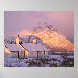 Blackrock Hütte, Glencoe, Highlands, Schottland 2 Poster