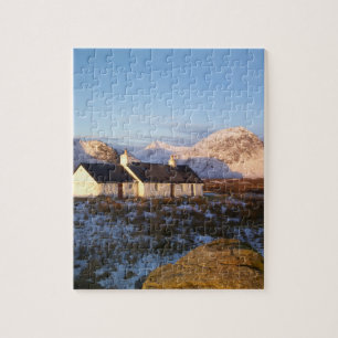 Blackrock Hütte, Glencoe, Highlands, Schottland Puzzle