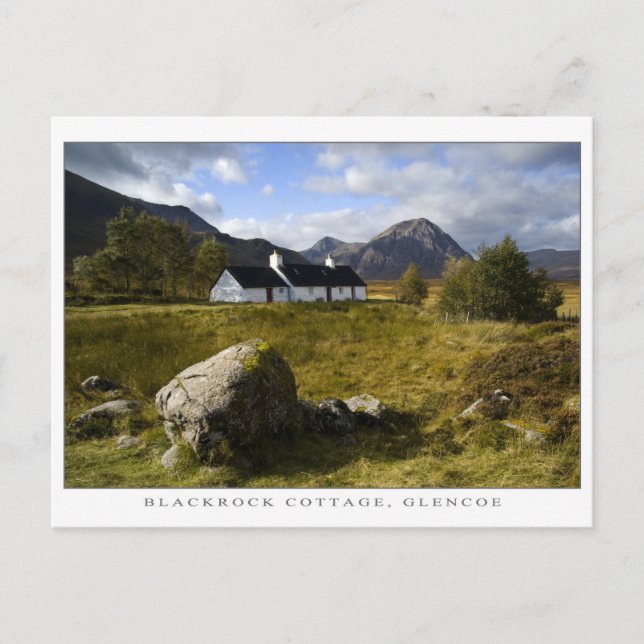 Blackrock-Hütte, Schottland Postkarte (Vorderseite)