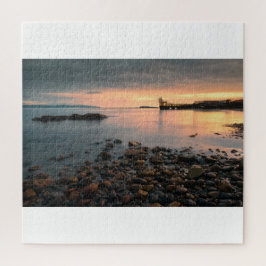 Blackrock Sonnenuntergang am Strand von Salthill i Puzzle