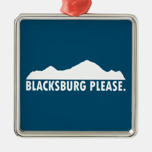 Blacksburg bitte ornament aus metall