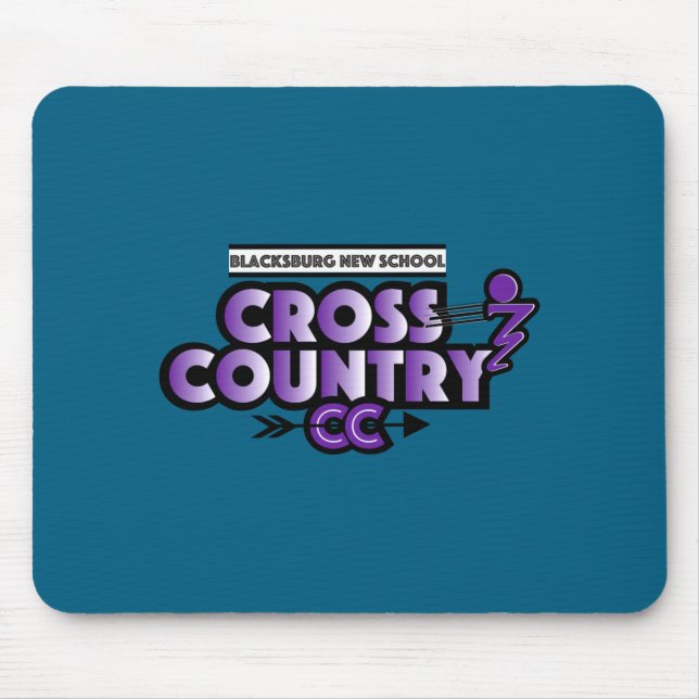 Blacksburg New School Cc Running Club Long Sleeve  Mousepad (Vorne)