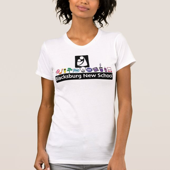 Blacksburg New School Color Logo T - Shirt (Vorderseite)