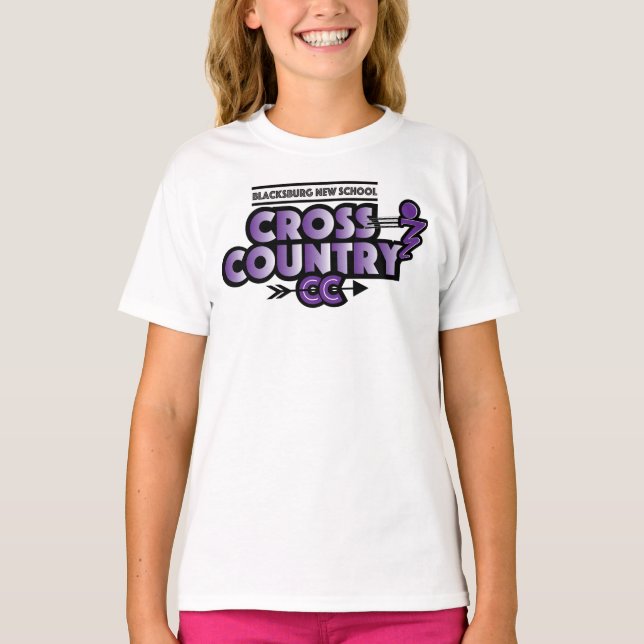 Blacksburg New School Cross Country Youth T - Shir T-Shirt (Vorderseite)