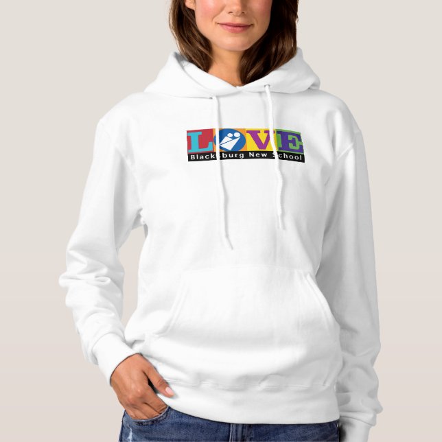 Blacksburg New School Erwachsener Pullover Hoodie (Vorderseite)